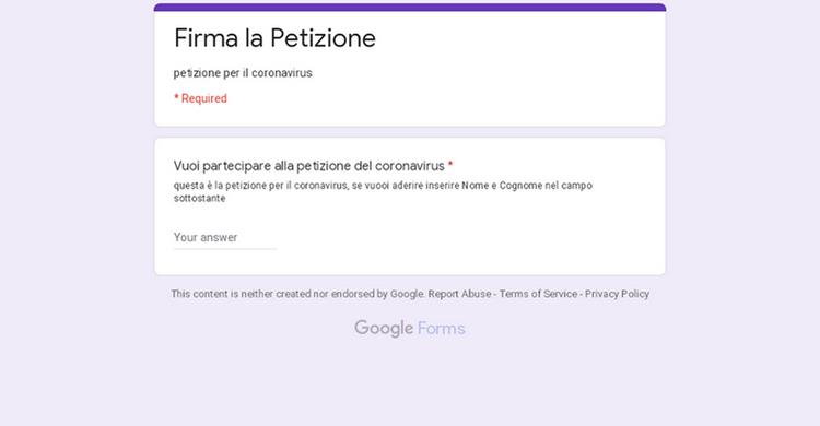 20200415PetizioneCovid
